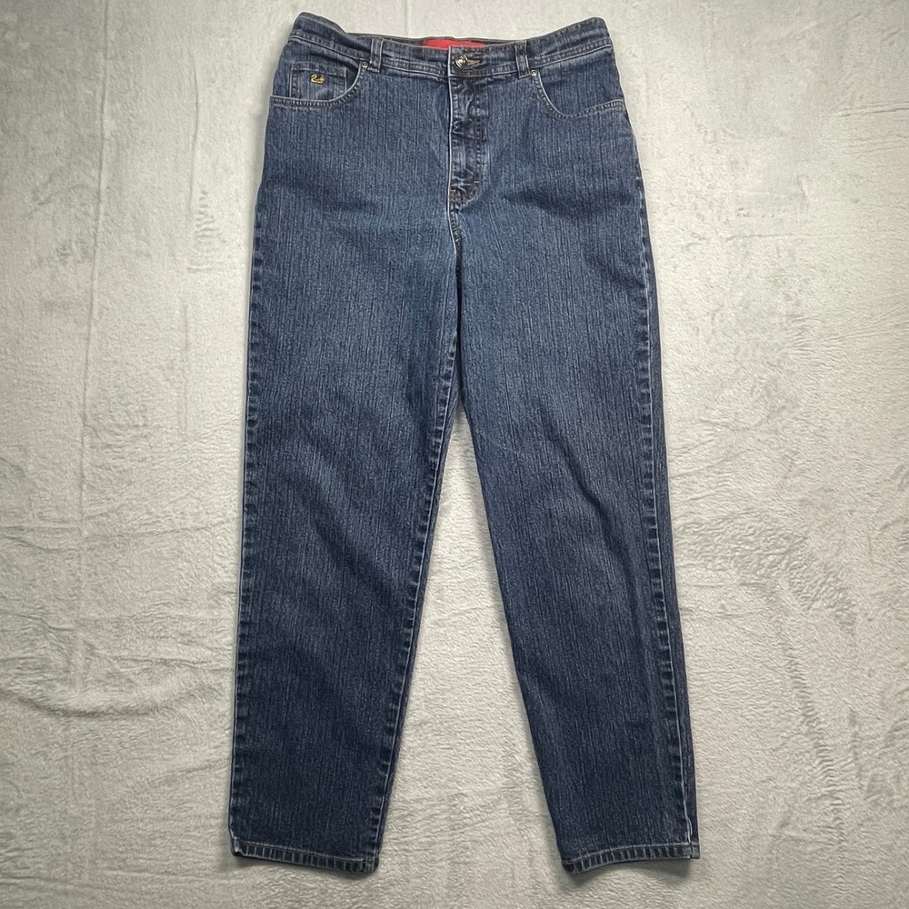 Gloria Vanderbilt Jeans Women 14 Medium Blue High Rise Straight Leg Stretch